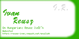 ivan reusz business card